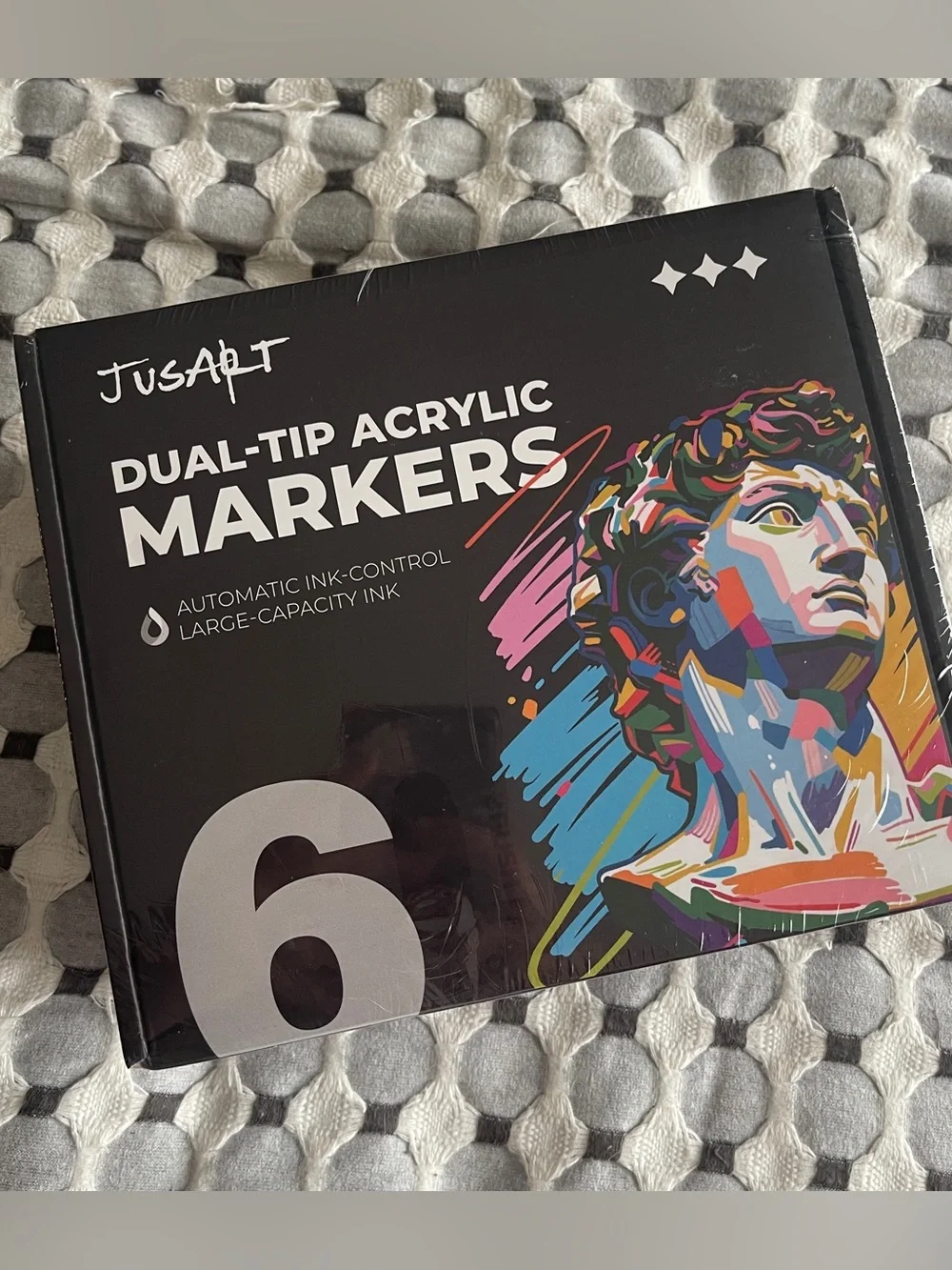 NEW JusArt 60 Dual Tip Acrylic Marker Set